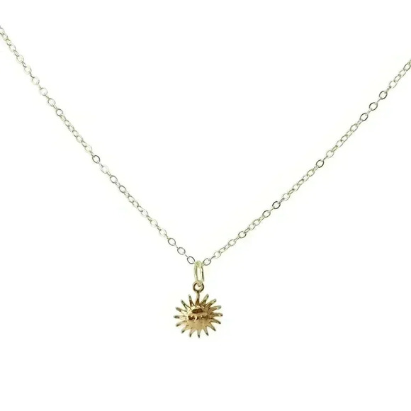 Gold sun sunshine necklace, celestial jewelry made with love - Picture 7 of 12